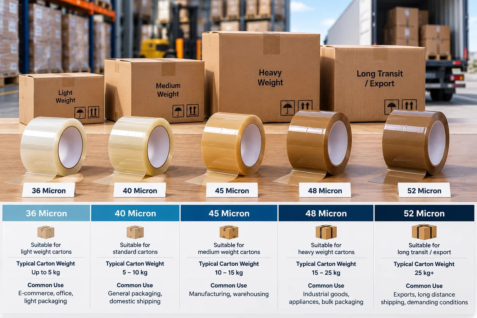 Bopp tape micron